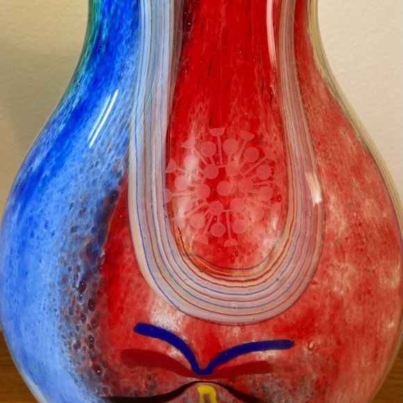 ☘️Murano Italian Art Glass Double Sided Vase - Picture 4 of 7